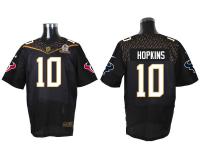 Super Bowl 50 Nike Houston Texans #10 DeAndre Hopkins Men Elite Black Jerseys