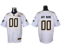 Super Bowl 50 Nike St. Louis Rams Customized Men Elite White Jerseys