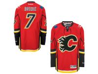 TJ Brodie Calgary Flames Reebok Home Premier Jersey C Red