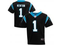 Toddler Carolina Panthers Cam Newton Nike Black Game Jersey