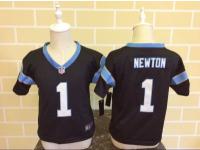 Toddler Nike Carolina Panthers #1 Cam Newton Black Jersey