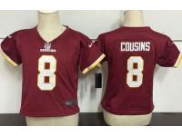 Toddler Washington Redskins #8 Kirk Cousins Burgundy Red Team Color Stitched NFL Nike Game Jersey