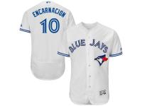 Toronto Blue Jays #10 Edwin Encarnacion Majestic Flexbase Authentic Collection Player Jersey - White