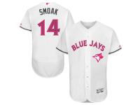 Toronto Blue Jays #14 Justin Smoak Majestic 2016 Mother's Day Fashion Flexbase Authentic Collection Player Jersey - White