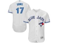 Toronto Blue Jays #17 Ryan Goins Majestic Flexbase Authentic Collection Player Jersey - White