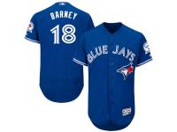 Toronto Blue Jays #18 Darwin Barney Majestic Flexbase Authentic Collection Player Jersey - Royal