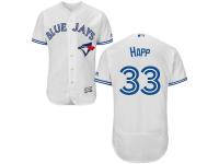 Toronto Blue Jays #33 J.A. Happ Majestic Flexbase Authentic Collection Player Jersey - White