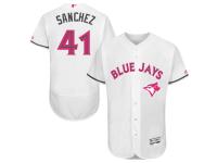 Toronto Blue Jays #41 Aaron Sanchez Majestic 2016 Mother's Day Fashion Flexbase Authentic Collection Jersey - White
