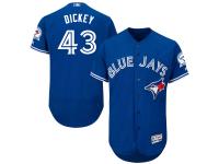 Toronto Blue Jays #43 R. A. Dickey Majestic Flexbase Authentic Collection Player Jersey - Royal