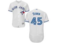 Toronto Blue Jays #45 Drew Storen Majestic Flexbase Authentic Collection Player Jersey - White