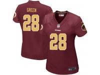 Washington Redskins Darrell Green Women's Alternate Jersey - Burgundy Red 80th Anniversary Nike NFL #28 Game