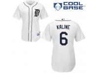 White Al Kaline Men #6 Majestic MLB Detroit Tigers Cool Base Home Jersey