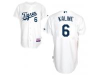 White Al Kaline Men #6 Majestic MLB Detroit Tigers Los Tigres Jersey