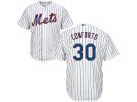 White Authentic Michael Conforto Youth Jersey #30 Cool Base MLB New York Mets Majestic Home