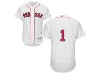 White Bobby Doerr Men #1 Majestic MLB Boston Red Sox Flexbase Collection Jersey