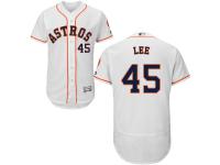 White Carlos Lee Men #45 Majestic MLB Houston Astros Flexbase Collection Jersey