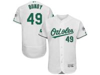 White Celtic Dylan Bundy Men #49 Majestic MLB Baltimore Orioles Flexbase Collection Jersey