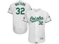 White Celtic Matt Wieters Men #32 Majestic MLB Baltimore Orioles Flexbase Collection Jersey