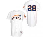White Colby Rasmus Men #28 Majestic MLB Houston Astros 1965 Turn Back The Clock Cool Base Jersey
