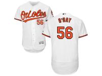 White Darren O'Day Men #56 Majestic MLB Baltimore Orioles Flexbase Collection Jersey