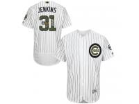 White Fergie Jenkins Men #31 Majestic MLB Chicago Cubs 2016 Memorial Day Fashion Flex Base Jersey