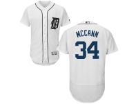 White James McCann Men #34 Majestic MLB Detroit Tigers Flexbase Collection Jersey
