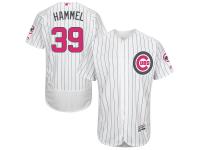 White Jason Hammel Men #39 Majestic MLB Chicago Cubs 2016 Mother Day Fashion Flex Base Jersey
