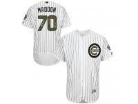 White Joe Maddon Men #70 Majestic MLB Chicago Cubs 2016 Memorial Day Fashion Flex Base Jersey