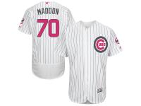 White Joe Maddon Men #70 Majestic MLB Chicago Cubs 2016 Mother Day Fashion Flexbase Jersey