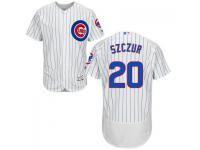 White Matt Szczur Men #20 Majestic MLB Chicago Cubs Flexbase Collection Jersey