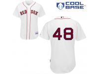 White Pablo Sandoval Men #48 Majestic MLB Boston Red Sox Cool Base Home Jersey