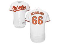White T.J. McFarland Men #66 Majestic MLB Baltimore Orioles Flexbase Collection Jersey