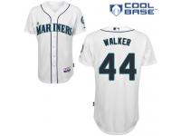 White Taijuan Walker Men #44 Majestic MLB Seattle Mariners Cool Base Home Jersey