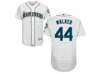 White Taijuan Walker Men #44 Majestic MLB Seattle Mariners Flexbase Collection Jersey