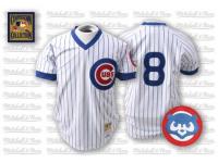 White Throwback Andre Dawson Men #8 Mitchell And Ness MLB Chicago Cubs Jersey