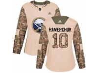 Women Adidas Buffalo Sabres #10 Dale Hawerchuk Camo Veterans Day Practice NHL Jersey