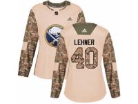 Women Adidas Buffalo Sabres #40 Robin Lehner Camo Veterans Day Practice NHL Jersey