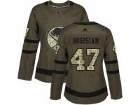 Women Adidas Buffalo Sabres #47 Zach Bogosian Green Salute to Service NHL Jersey