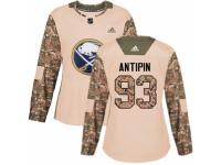 Women Adidas Buffalo Sabres #93 Victor Antipin Camo Veterans Day Practice NHL Jersey