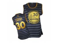 Women Adidas Golden State Warriors #30 Stephen Curry Swingman Black-Grey Groove NBA Jersey