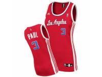 Women Adidas Los Angeles Clippers #3 Chris Paul Swingman Red Road NBA Jersey