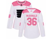 Women Adidas Philadelphia Flyers #36 Colin McDonald White/Pink Fashion NHL Jersey