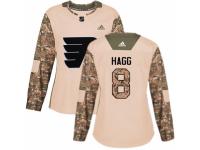 Women Adidas Philadelphia Flyers #8 Robert Hagg Camo Veterans Day Practice NHL Jersey