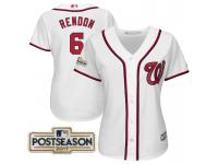 Women Anthony Rendon #6 Washington Nationals 2017 Postseason White Cool Base Jersey