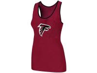 Women Atlanta Falcons Ladies Big Logo Tri-Blend Racerback stretch Tank Top Red