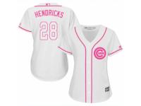 Women Majestic Chicago Cubs #28 Kyle Hendricks White Fashion MLB Jersey