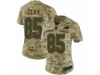 Women Nike Buffalo Bills #85 Charles Clay Limited Camo 2018 Salute to Service NFL Jersey