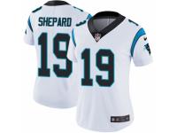 Women Nike Carolina Panthers #19 Russell Shepard White Vapor Untouchable Limited Player NFL Jersey