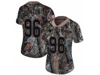 Women Nike Carolina Panthers #96 Wes Horton Camo Rush Realtree Limited NFL Jersey