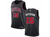 Women Nike Chicago Bulls #15 Chandler Hutchison Black NBA Jersey Statement Edition
